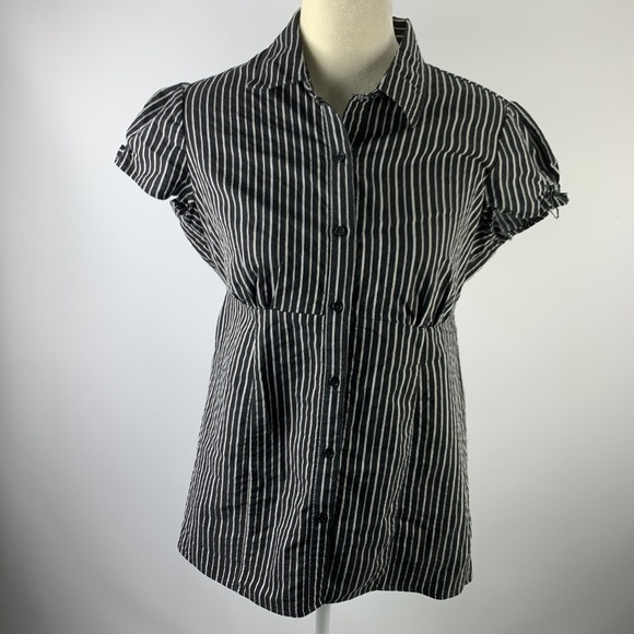Motherhood Maternity Tops - Motherhood Maternity Medium Blouse Black White